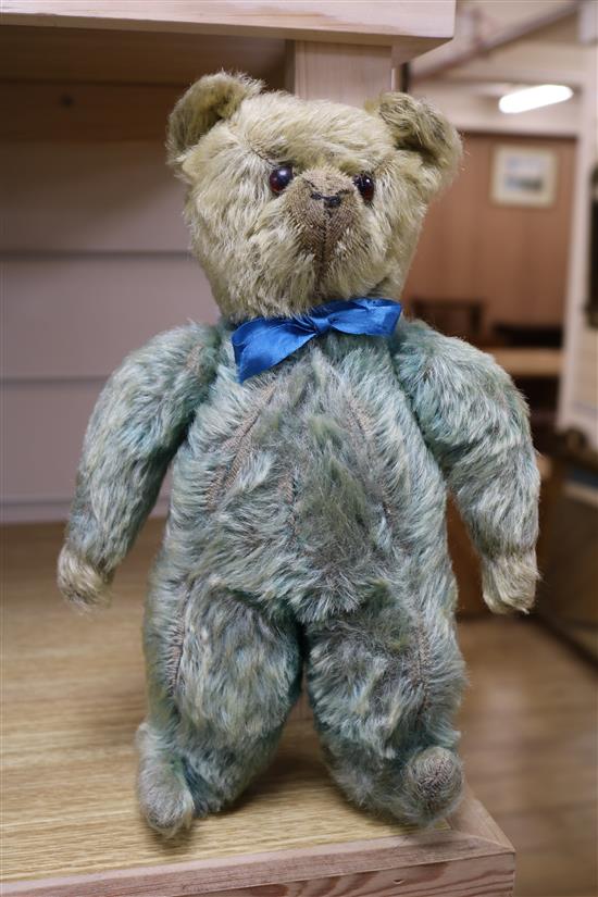 A 1930s Chiltern bear and two Chad Valley bears, tallest 17in.